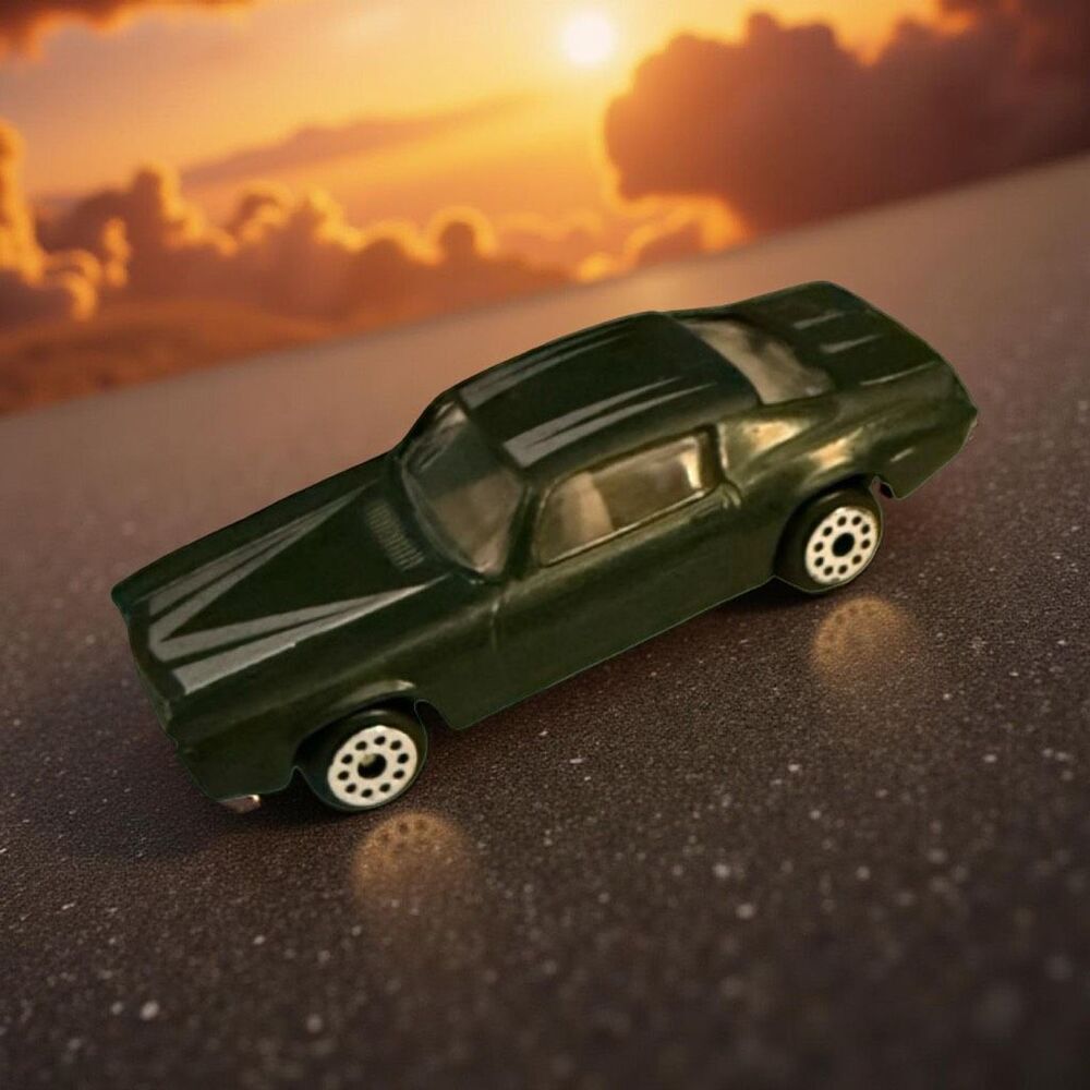 Vintage Zee 1971 Evergreen Gray Chevy Camaro Z28 Muscle Car